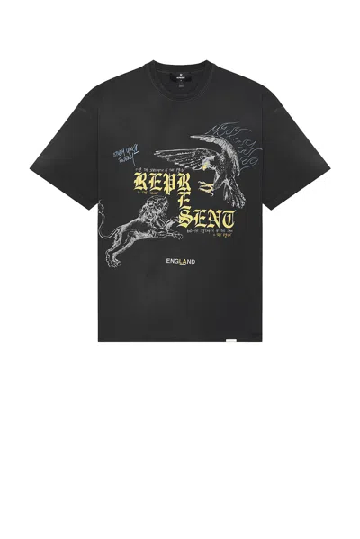Represent Enemy Tee In Black