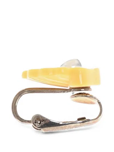 Dsquared2 Shell-shaped Clip-on Earring In Gold