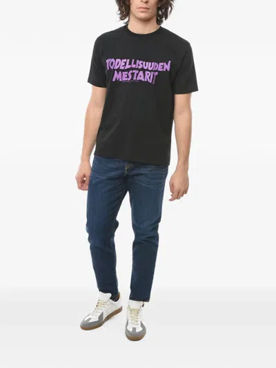 Vyner Articles Graphic-print Crew-neck T-shirt In Black