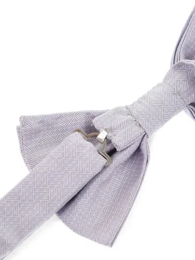 Corneliani Light Purple Jacquard Bow Tie In Purple
