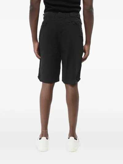 Never Enough Linen Belt-loop Shorts In Black