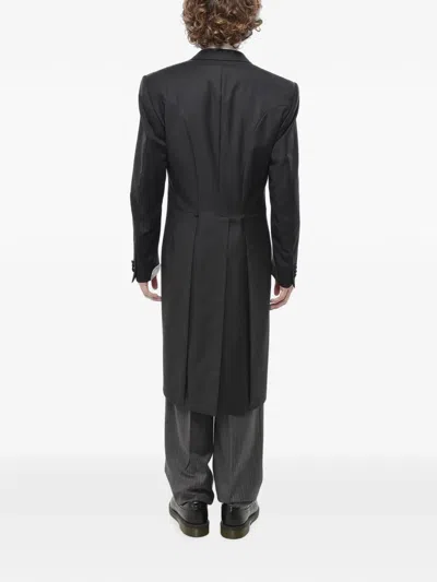 Corneliani Single-breasted Wool Morning Coat In Grey