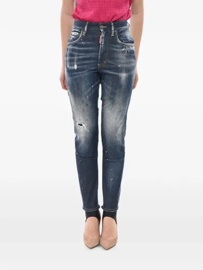 Dsquared2 Ski Stirrup Jeans In Blue