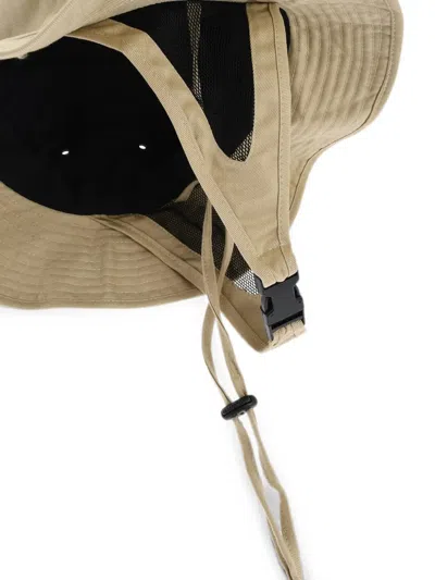Dsquared2 Logo-embroidered Drawstring Bucket Hat In Neutrals