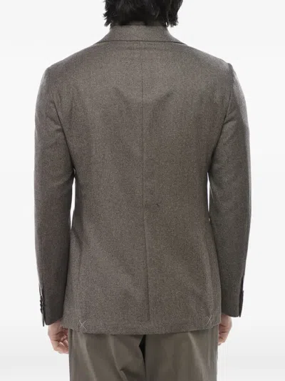 Corneliani Single-breasted Patch-pockets Blazer In Grey