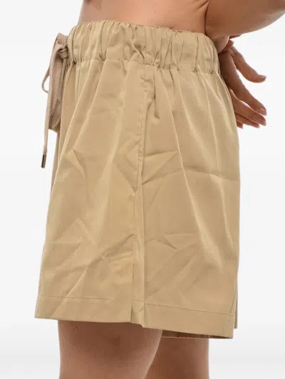 Sa Su Phi Valentina Drawstring Shorts In Brown