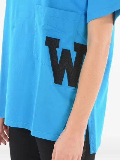Woolrich Logo-detail T-shirt In Blue
