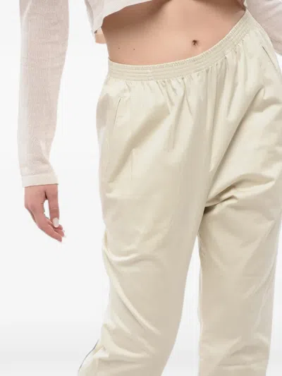 Woolrich Elasticated-waist Flat-front Trousers In Neutral