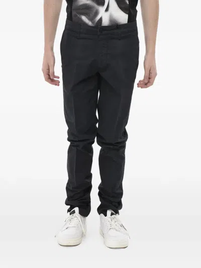 Corneliani Belt-loop Chino Trousers In Blue