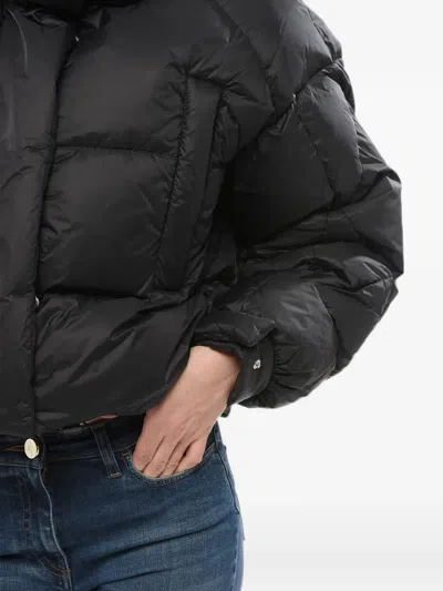Bacon Puffa Ring Quilted Jacket In Black