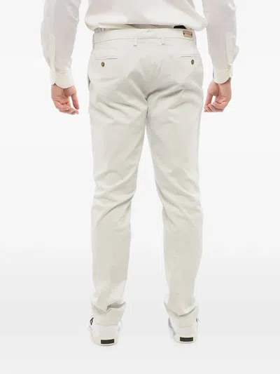 Corneliani Belt-loop Buttoned Trousers In White