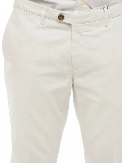 Corneliani Belt-loop Buttoned Trousers In White
