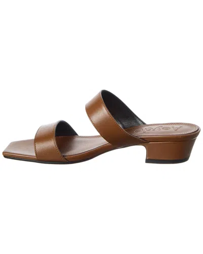 Aeyde Kemi Leather Sandal In Brown