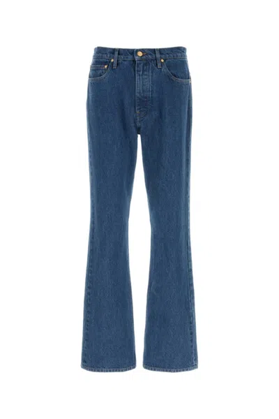 Jil Sander Button-fastening Jeans In Blue
