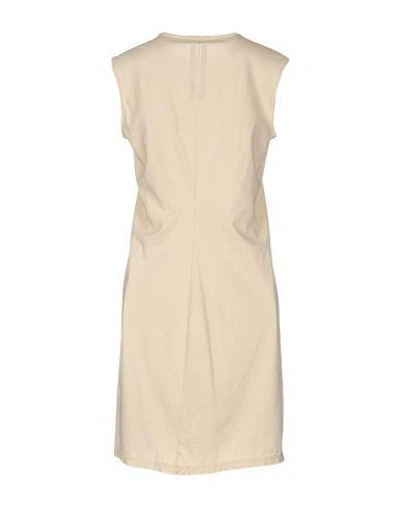 Shop Rick Owens Drkshdw Short Dress In Ivory