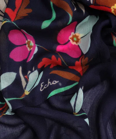 Echo New York Falling Flowers Wrap In Multi