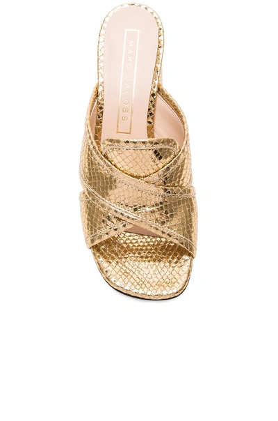 Shop Marc Jacobs Aurora Mule In Gold