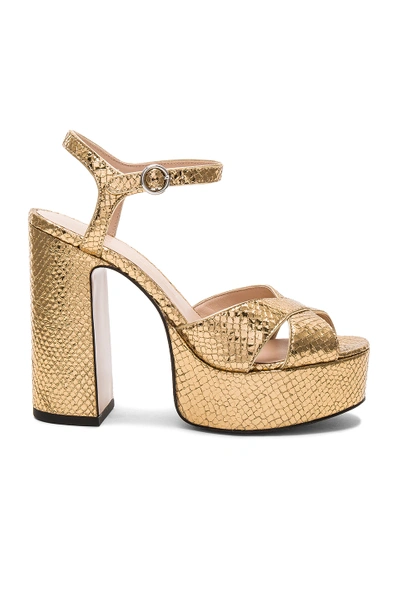 Shop Marc Jacobs Lust Platform In Gold