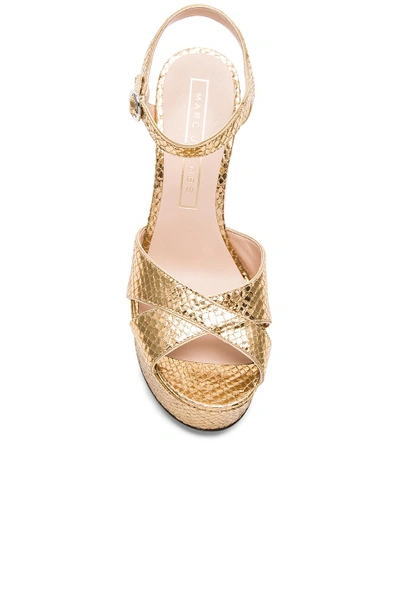 Shop Marc Jacobs Lust Platform In Gold