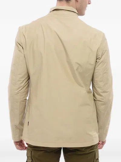 Woolrich Button-fastening Patch-pocket Jacket In Neutrals