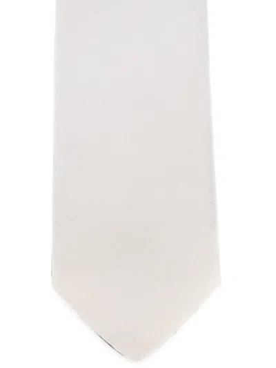 Corneliani Silk Tie In Neutral
