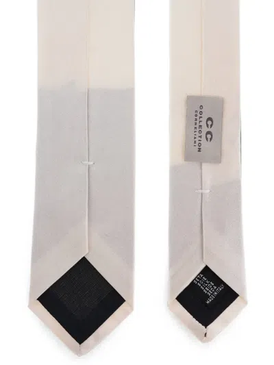 Corneliani Silk Tie In Neutral
