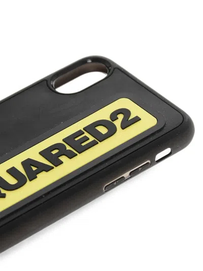 Dsquared2 Logo-patch Iphone Case In Black