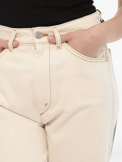 Re/done Topstitching Five-pocket Jeans In Multi