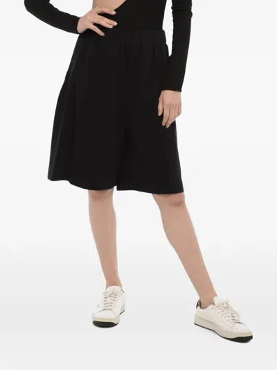 Woolrich Logo-patch Elasticated Shorts In Black
