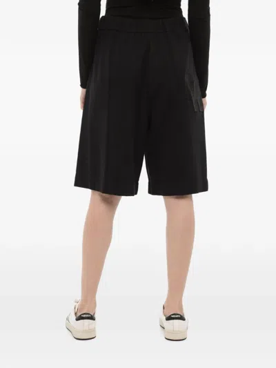 Woolrich Logo-patch Elasticated Shorts In Black