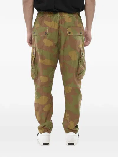 Dsquared2 Camouflage-pattern Logo-print Cargo Pants In Multi