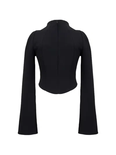 A.w.a.k.e. Bib-front Structured Jacket In Black