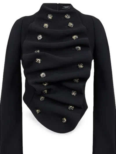 A.w.a.k.e. Bib-front Structured Jacket In Black