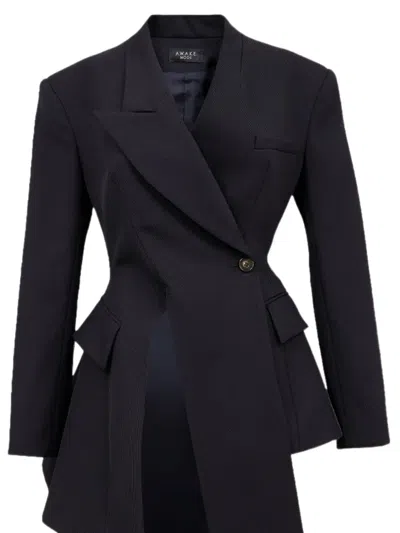 A.w.a.k.e. Asymmetric Volume Jacket In Black