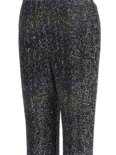 Missoni Flared Trousers With Multicolor Sequin Construction In Black