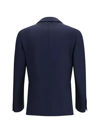 Lardini Single-breasted Notch-lapel Blazer Jacket In Blue