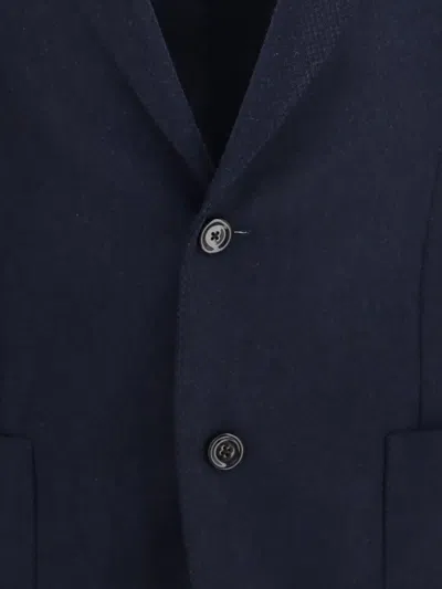 Lardini Single-breasted Notch-lapel Blazer Jacket In Blue