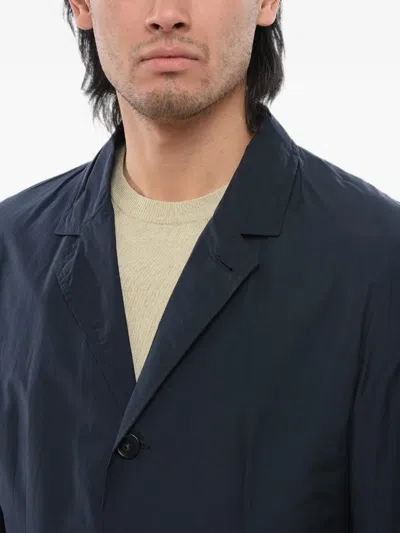 Woolrich Single-breasted Patch-pocket Blazer In 블루