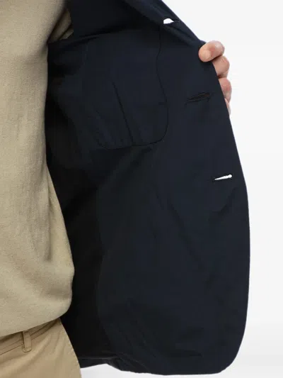 Woolrich Single-breasted Patch-pocket Blazer In 블루