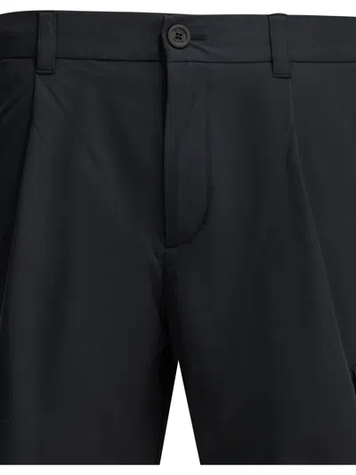 Herno Technical Fabric Cargo Bermuda Shorts In Black