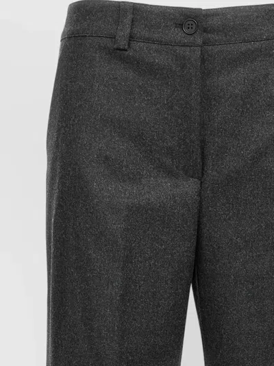 P.a.r.o.s.h Cargo Trousers Belt Loops Flap Pockets In Gray