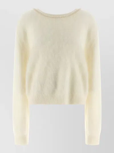 Bernadette White Solne Sweater In Neutral