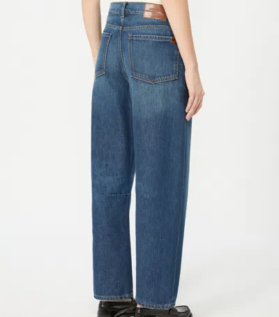 Weekend Max Mara Barrel Jeans In Navy