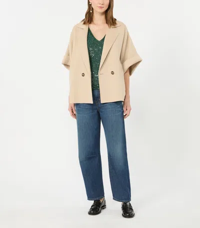 Weekend Max Mara Barrel Jeans In Navy