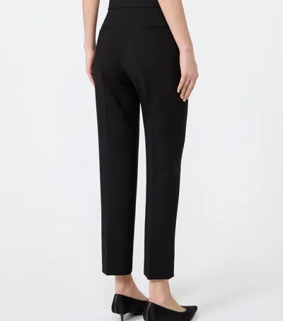 Max Mara Wool-blend Cropped Trousers In Black
