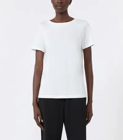 Weekend Max Mara Cotton T-shirt In White