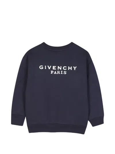 Givenchy Logo-print Sweater In Blue