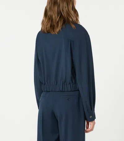 Weekend Max Mara Virgin Wool Jacket In Navy