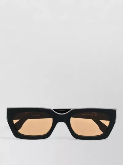 Retrosuperfuture Teddy Square Frame Sunglasses Tinted Lenses In Black