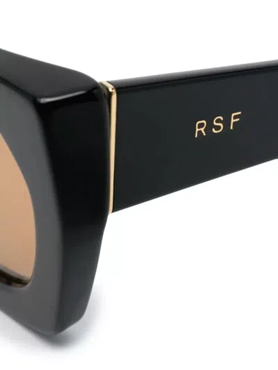 Retrosuperfuture Teddy Square Frame Sunglasses Tinted Lenses In Black